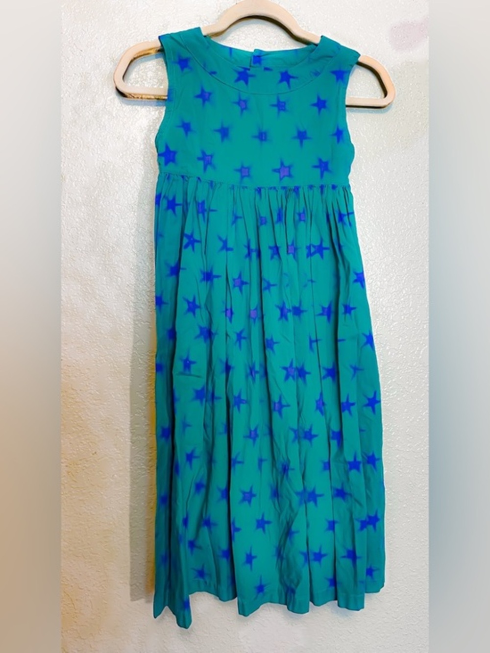 Kids A Go Go for Spike & Annie Green & Purple  Star Print Dress 12yrs SUPER RARE